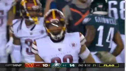 Philadelphia Eagles vs. Washington Commanders Full Highlights 2nd QTR _ NFL Week 10_ 2022