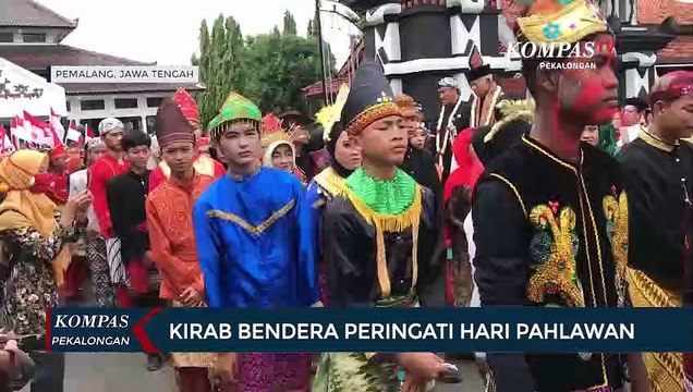 Kirab Bendera Merah Putih Peringati Hari Pahlawan