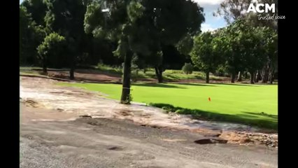 Floodwater arrives in Wellington 151122 Daily Liberal