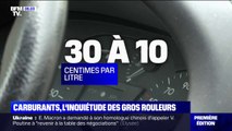 Fin de la ristourne de 30 centimes sur les carburants: l'inquiétude des gros rouleurs