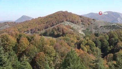 Dumanlı Yaylası'ndan hayran bırakan sonbahar manzarası