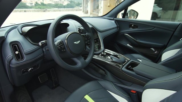 The new Aston Martin DBX707 Interior Design in Satin Neutron White in Sardinia