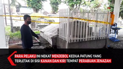 Dua Patung Singa Krematorium Kembang Kuning Hilang Dijebol Pencuri