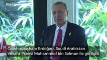 Cumhurbaşkanı Erdoğan, Suudi Arabistan veliaht prensi Muhammed bin Selman ile görüştü