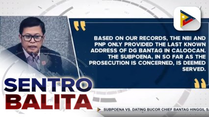 Subpoena kay suspended BuCor Chief Gen. Bantag hinggil sa Percy Lapid slay case, inihain na