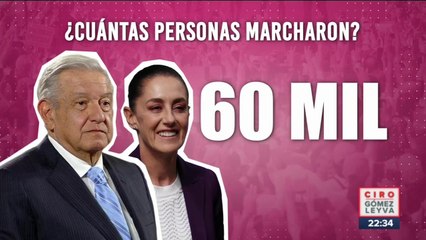Gobierno Federal asegura que participaron 60 mil personas en marcha del INE