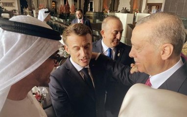 G20 Liderler Zirvesi'ne Cumhurbaşkanı Erdoğan'la Macron'un görüntüsü damga vurdu