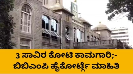 ರಸ್ತೆ ದುರಸ್ತಿಗೆ 3000 ಕೋಟಿ ರೂ. ವೆಚ್ಚದ ಕಾಮಗಾರಿ: ಬಿಬಿಎಂಪಿ