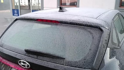 Doğu Anadolu'da araç camları buz tuttu, bitkiler kırağıyla kaplandı