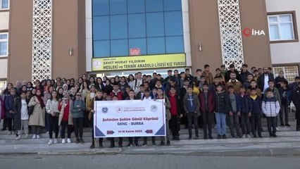 Bingöllü 121 öğrenci, 'Gönül Köprüsü' ile ara tatili Bursa'da geçirecek