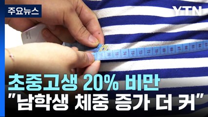 초중고 5명 가운데 1명 비만...코로나19로 초등 남학생 피해 컸다 / YTN