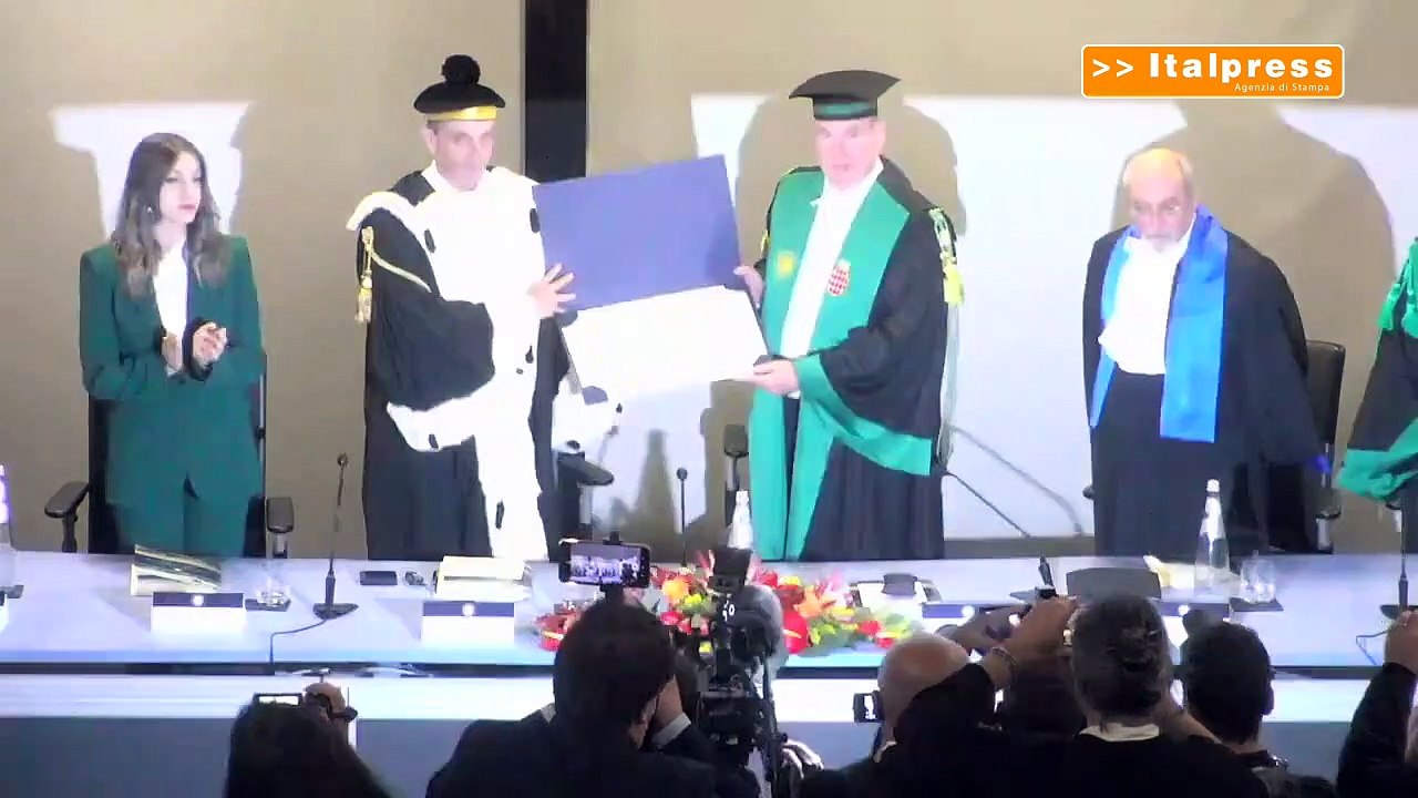 A Reggio Calabria Laurea H.C. in Scienze Forestali al Principe Alberto di Monaco