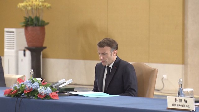 Xi pide a Macron que influya en política independiente de la UE hacia China