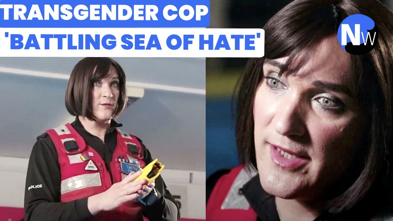 VIDEO: One of the UK's first transgender cops says battling trolls after coming out was like "swimming through a sea of hate"
