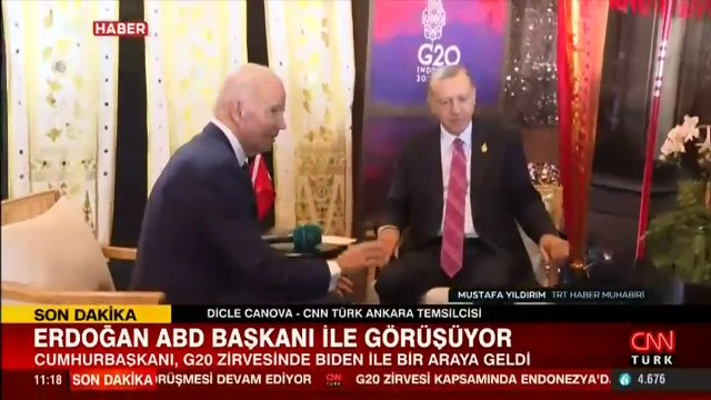Son dakika... Cumhurbaşkanı Erdoğan, ABD Başkanı Joe Biden ile görüştü