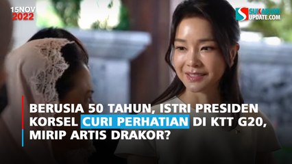 Berusia 50 Tahun, Istri Presiden Korsel Curi Perhatian di KTT G20, Mirip Artis Drakor?