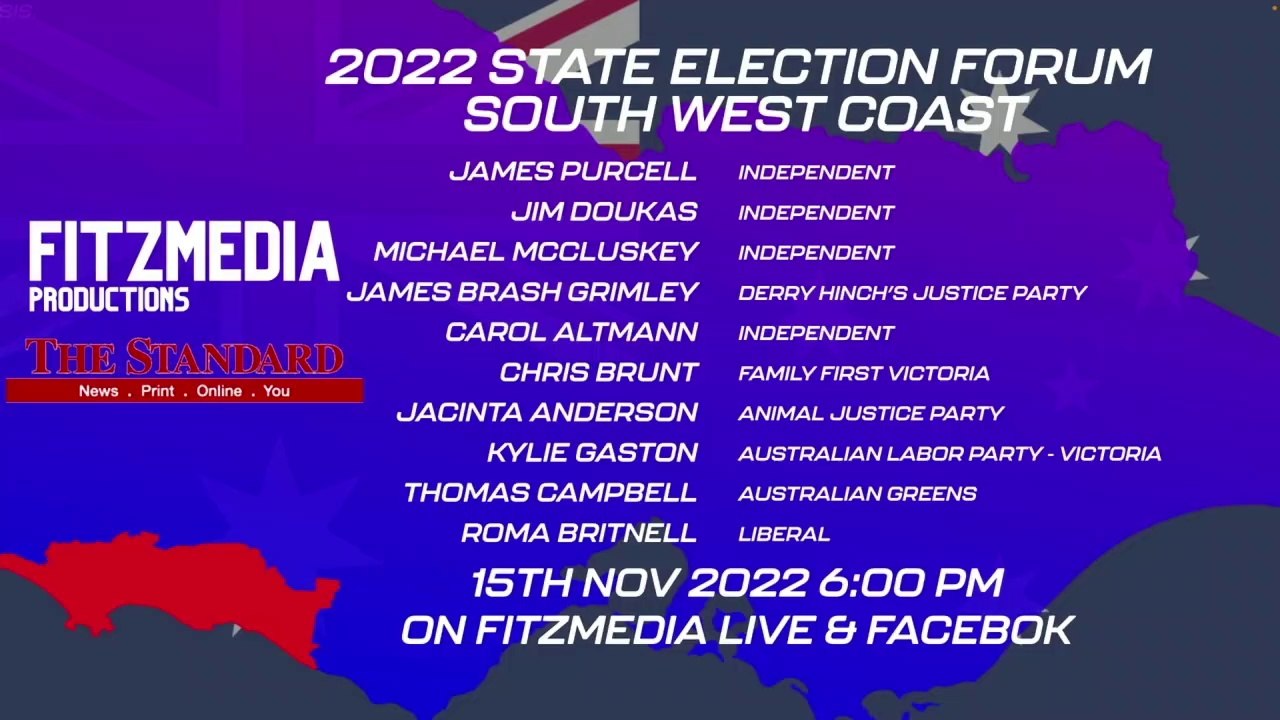 South West Coast Victoria state election candidates forum 2022 | November 15, 2022 | The Warrnambool Standard