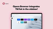 Opera com acesso rápido ao TikTok