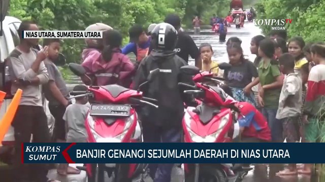 Banjir di Nias Utara Lumpuhkan Aktivitas Lalu Lintas Menuju Kota Gunungsitoli