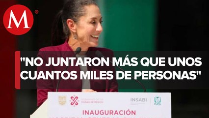 “Marcharon los mapaches”- Sheinbaum sobre marcha del INE; acudieron 60 mil personas