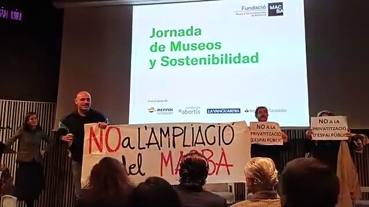 Protesta ampliación del MACBA