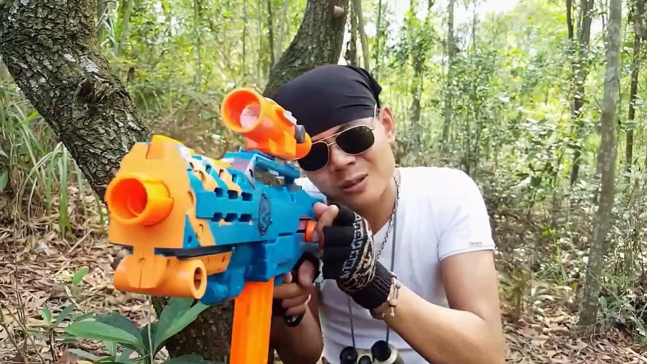 Action Movies Nerf War Superhero Gang Robbers Data server Superhero Action