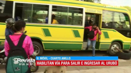 Con arbolito de navidad, vecinos del ingreso al Urubó mantienen vigilia con tolerancia para la circulación