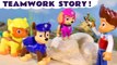 Paw Patrol Toy Story with TEAMWORK used to Solve The MYSTERY Cartoon for Kids