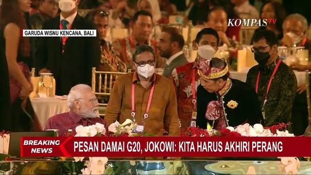 Beri Sambutan di Gala Dinner G20, Jokowi: I Hope Its Not Too Spicy