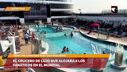 El crucero de lujo que alojará a los fanáticos en el Mundial