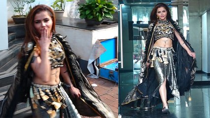 Rubina Dilaik Indo Western Dress में Media के साथ जमकर Masti Video Viral | Boldsky *Entertainment