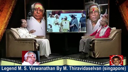 Legend M. S. Viswanathan By M. Thiravidaselvan (singapore) Vol 41