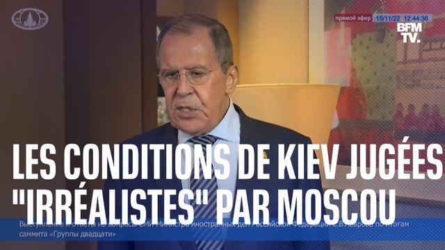 LEs conditions de Kiev pour négocier jugées