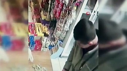 Bu da hırsızın başka türlüsü! Bakın ne yapıyormuş