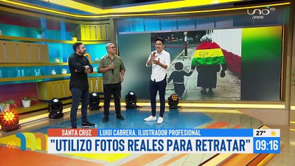 Luigi Cabrera inmortaliza momentos importantes de Santa Cruz con su arte