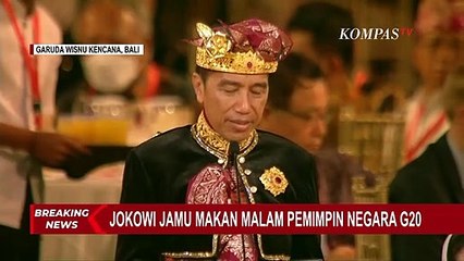 Makan Malam Bersama Kepala Negara G20, Presiden Jokowi Jelaskan tentang Garuda Wisnu Kencana