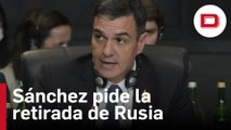 Sánchez alza la voz en la Cumbre del G20 y pide la retirada «inmediata» de Rusia de Ucrania