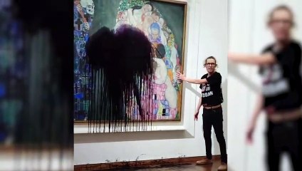 İklim aktivistleri yine bir sanat tablosuna saldırdı