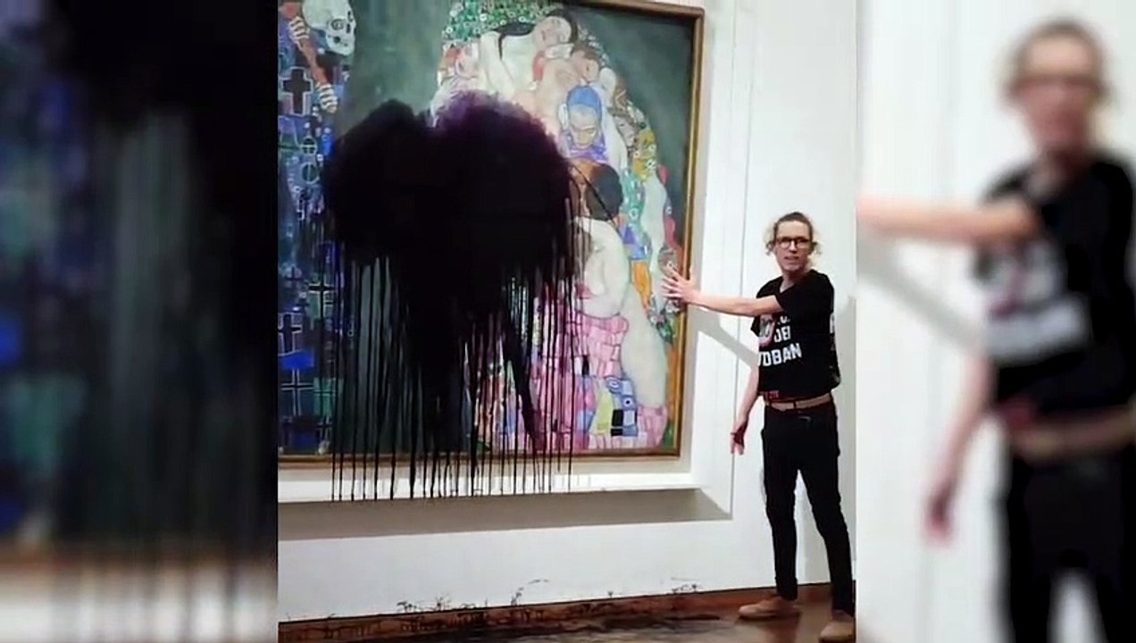 İklim aktivistleri yine bir sanat tablosuna saldırdı