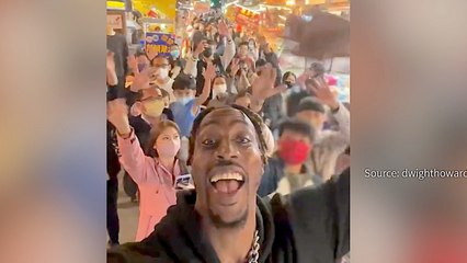 NBA Star Dwight Howard Training and Touring New Home in Taiwan - TaiwanPlus News
