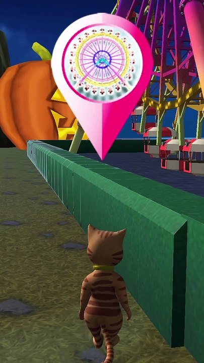 Halloween Cat Theme Park 3D Game | Big Fun Gameplay