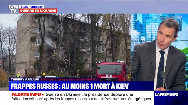 La présidence ukrainienne fait part d'une situation critique après des frappes russes sur des infrastructures énergétiques