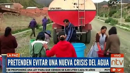Ante ausencia de lluvias en La Paz, analizan el uso del agua por horarios