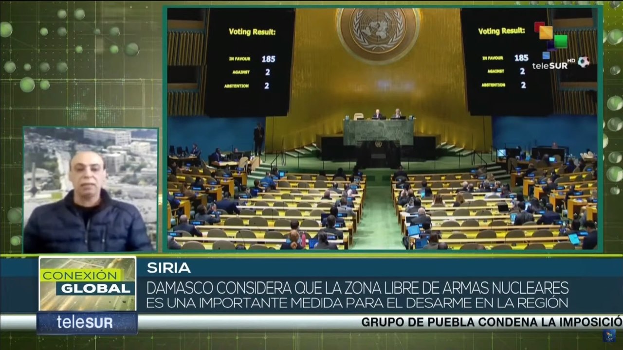Damasco denunció en la ONU que Israel y EE.UU.  impiden zona libre de armas nucleares