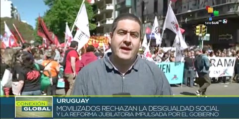 Central de trabajadores de Uruguay rechazan reforma jubilatoria