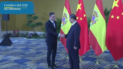 Encuentro entre Pedro Sánchez y Xi Jingping en el marco de la cumbre del G20