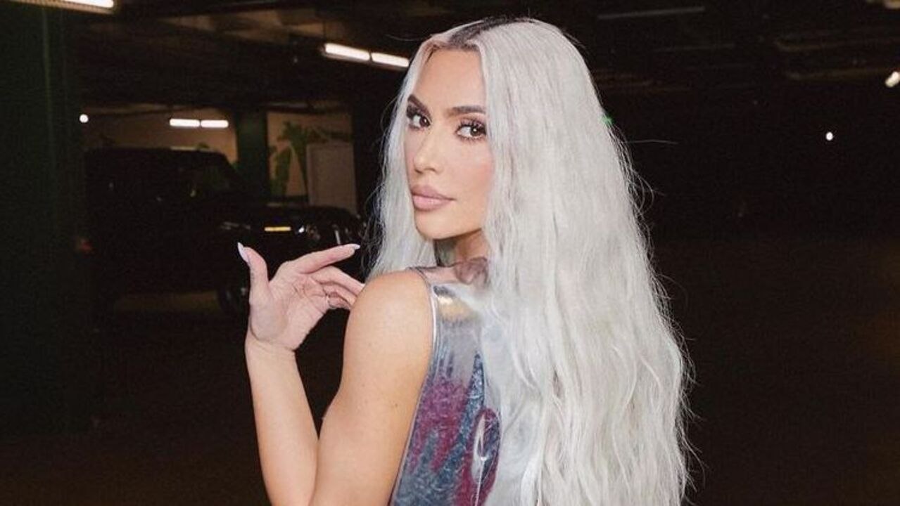 Kim Kardashian's Shiny Silver Gown Looks Like Tin Foil
