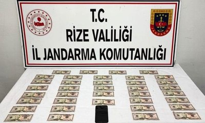 Rize'de 'sahte dolar' operasyonu: 1 gözaltı