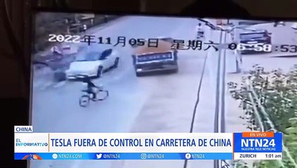 Video: Un Tesla perdió el control, arrolló todo a su paso y mató a dos personas en China