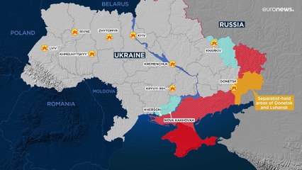 Mísseis russos voltam a cair sobre Kiev